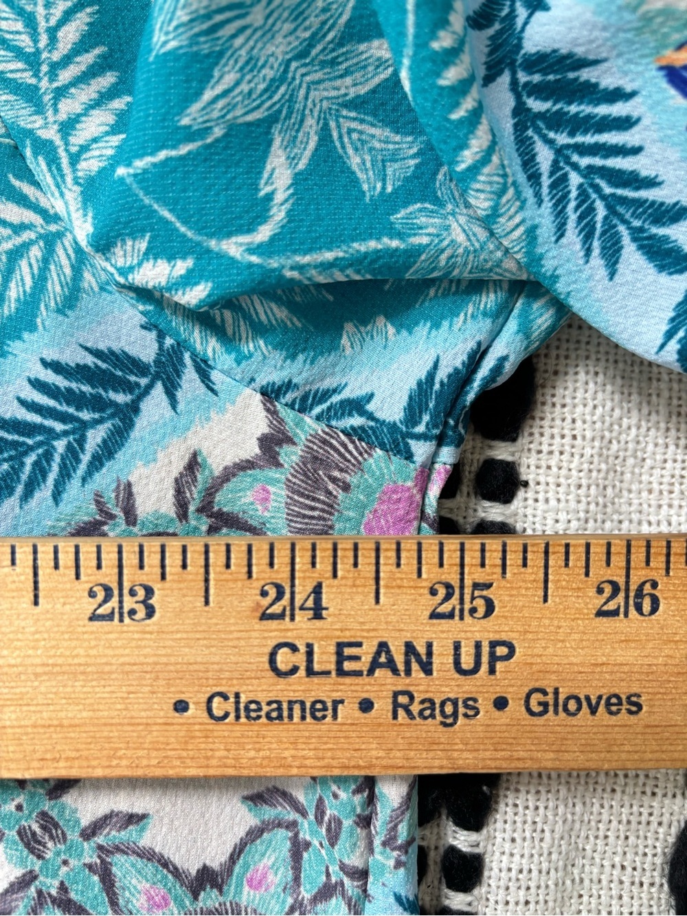 Umgee Boho Mixed Print Ruffle Bell Sleeve Tunic Top Cover Up Size 1XL - Picture 11 of 13